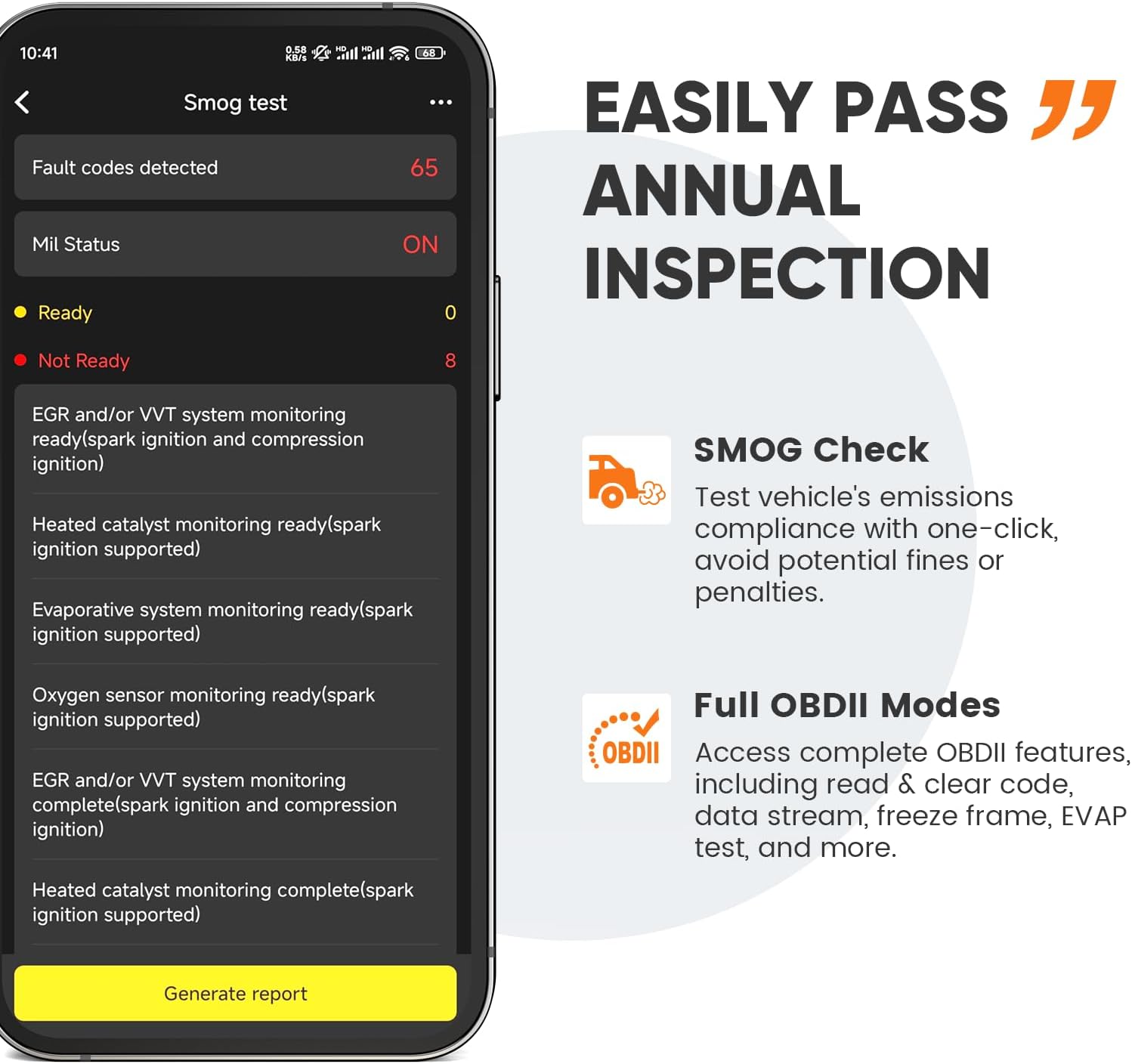 ANCEL Echo OBD2 Scanner Bluetooth - All Systems Code Reader, Car Diagnostic Tool for iOS Android, Vehicle Scanner for Oil Light & Brake Reset, Battery Registration - Bidirectional Scan Tool, Live Data
