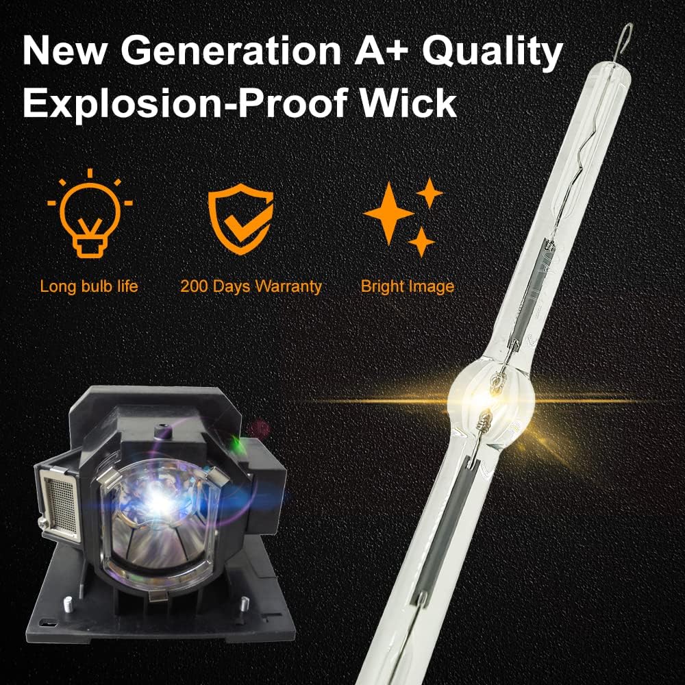 A+Quality DT01931 Professional Replacement Projector Lamp Bulb with Housing Compatible with Hitachi CP-WU5500 CP-WU5505 CP-WX5500 CP-WX5505 CP-X5550 CP-WU5506M