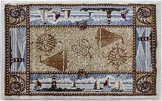 Area Rug Mat Nautical Scene (2 Feet X 3 Feet 2 Inch) Mat