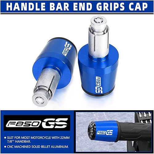 Vista 2 de Para BMW F850GS F 850 GS Adventure 2018-2023 extremos de manillar de motocicleta Puños tapa antivibración Silder Plugs