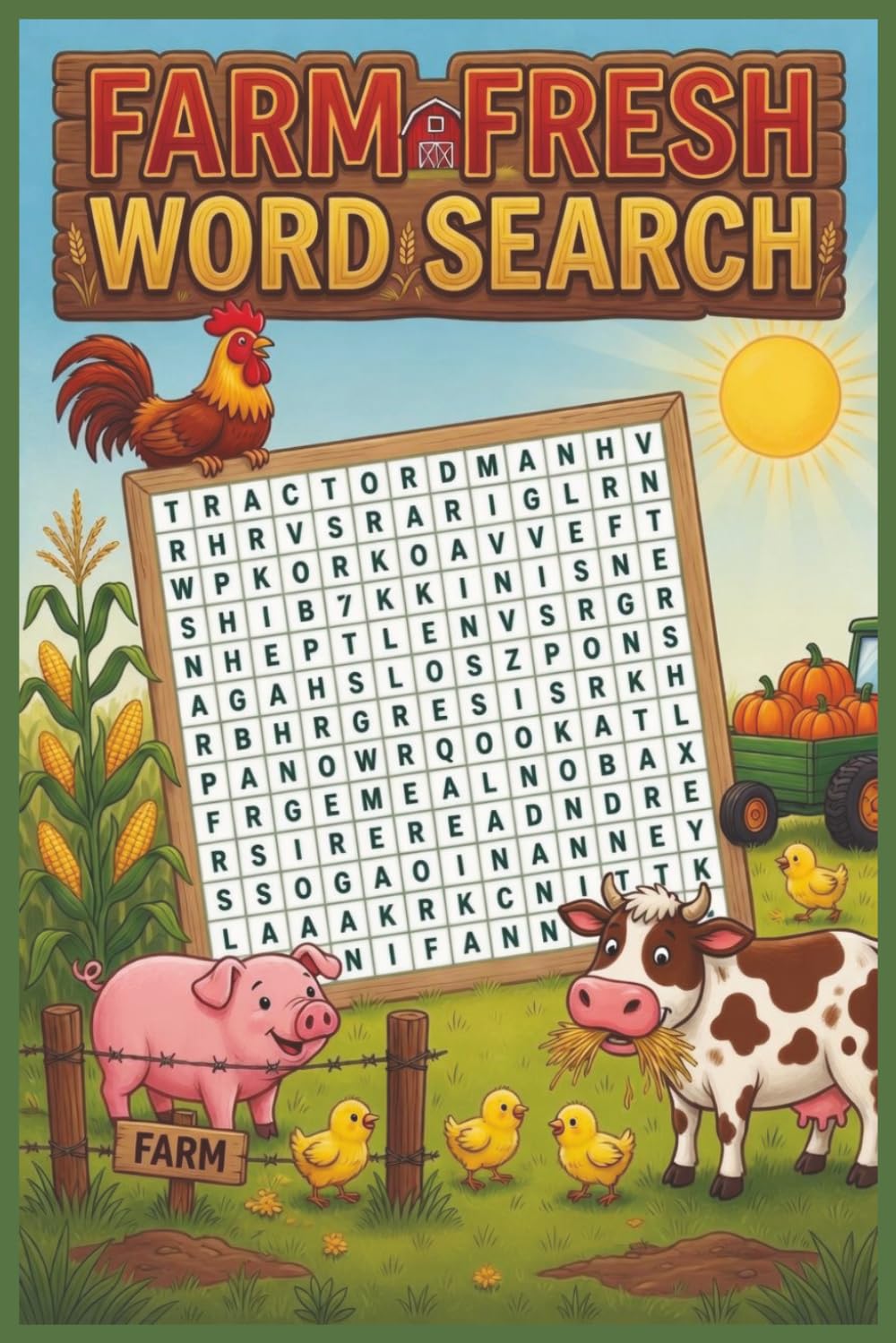 Farm Word Search Puzzle Book: Enjoy Easy-to-Read Word Search Puzzles All About Farm Animals, Equipment, & Traditions | 6x9 Book | 55 Fun Challenges ... Kids, Vacations, Road Trips & Quiet Evenings