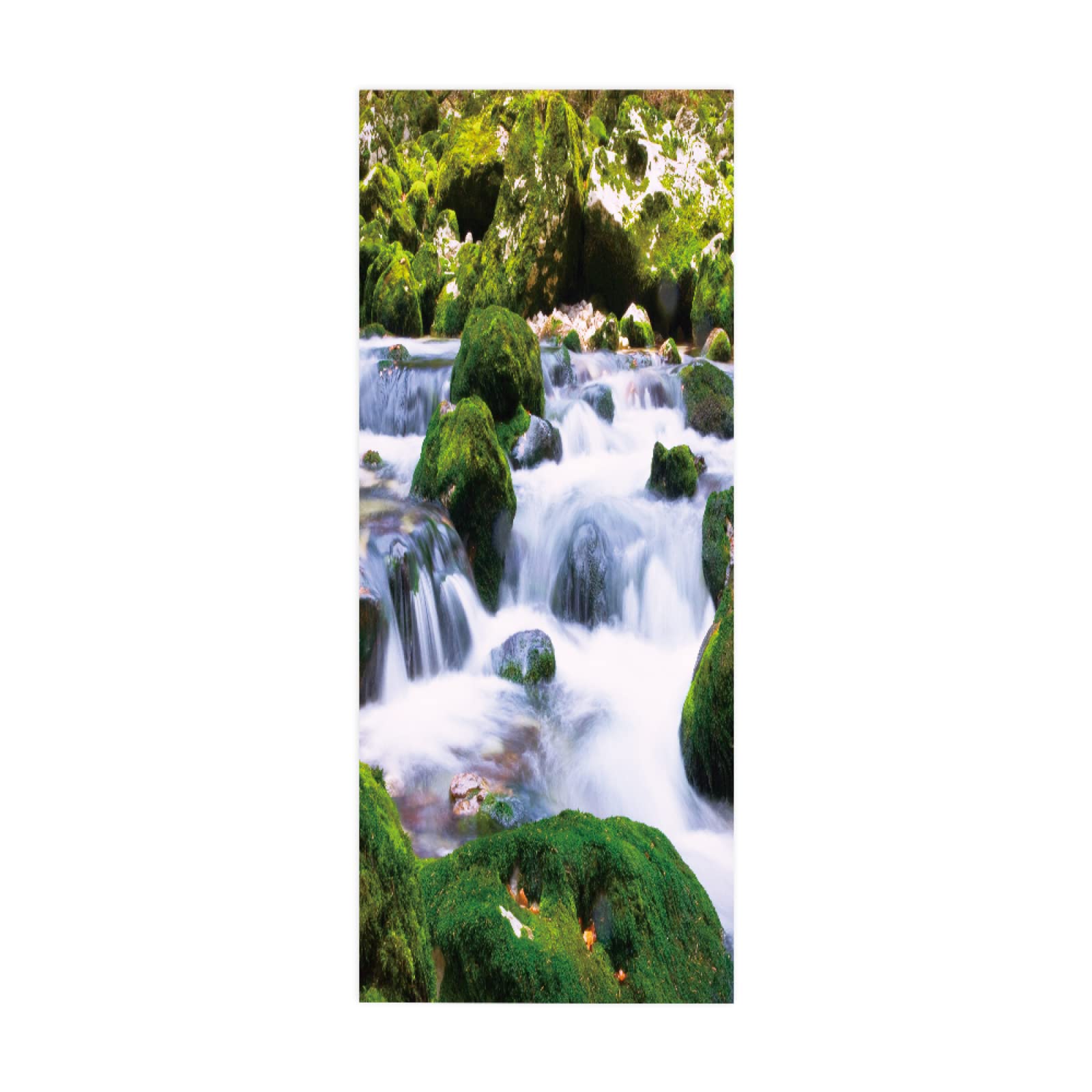3D Door Stickers Stone River Mural Art Sticker Wallpaper Self-Adhesive Decals Removable Vinyl W85 x H205cm