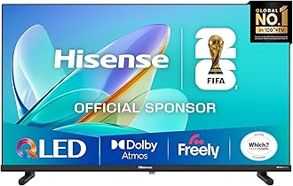 Hisense 40" 40E5QTUK QLED FHD Smart TV - Quantum Dot Colour, Full HD, Dolby Atmos, Sports Mode, Games Mode, Dual Position Stand with Freely, Disney +, YouTube, Netflix