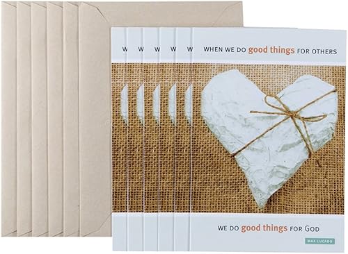 Miniatura 7 de DaySpring - Max Lucado - Do Good Things - 6 tarjetas y sobres premium de agradecimiento al ministerio