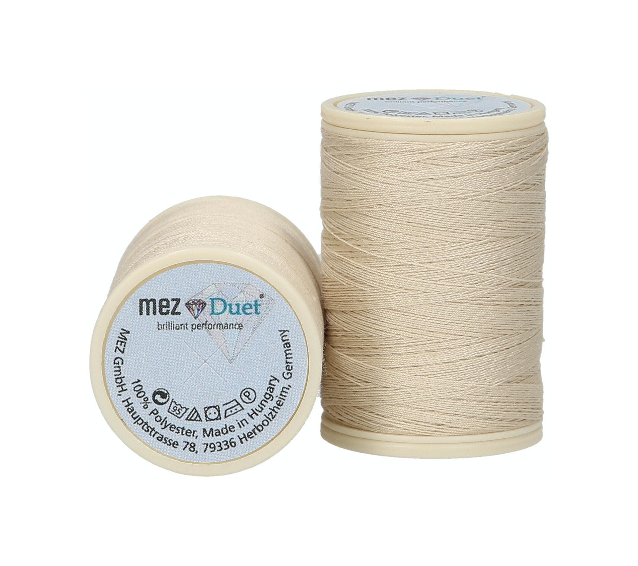 MEZ Duet Strength 100 4647100-02530 Beige Sewing Thread, 100% Polyester, 500 m