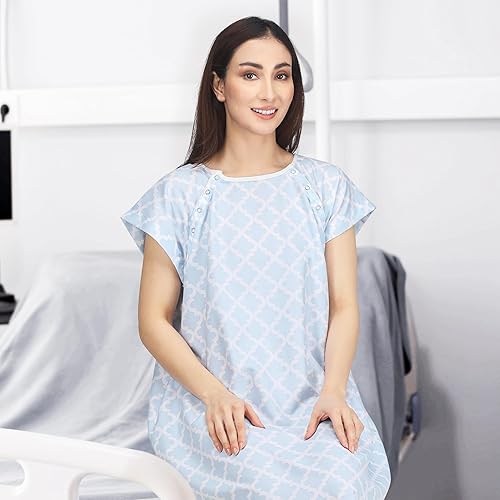 Miniatura 71 de NY Threads Women's Hospital Gown Soft and Stylish Patient Gown