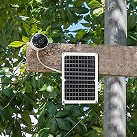 Vista 6 de USB C Solar Panel 5V 10W: Small Solar Panel with Micro-USB & USB-C & Barrel Port 3.5mm High Performance Monocrystalline for Camera,Water Pump,Small