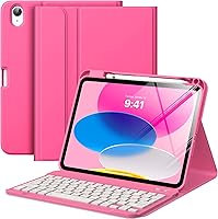 Vista 14 de MoKo Funda para iPad (A16) de 11ª generación con teclado de 11 pulgadas 2025, iPad de 10ª generación de 10.9 pulgadas con soporte para lápices