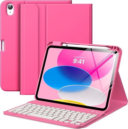 Miniatura 14 de MoKo Funda para iPad (A16) de 11ª generación con teclado de 11 pulgadas 2025, iPad de 10ª generación de 10.9 pulgadas con soporte para lápices