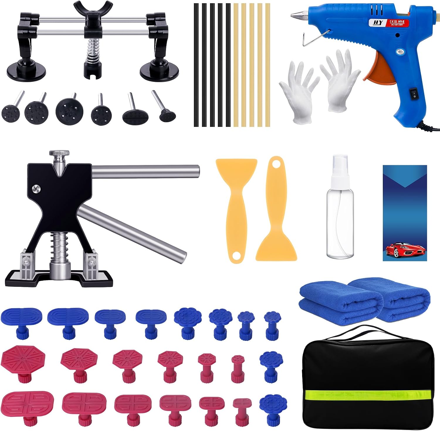 Super PDR Auto Dent Puller Kit – Metal Dent Lifter Tool For Car Body Repair