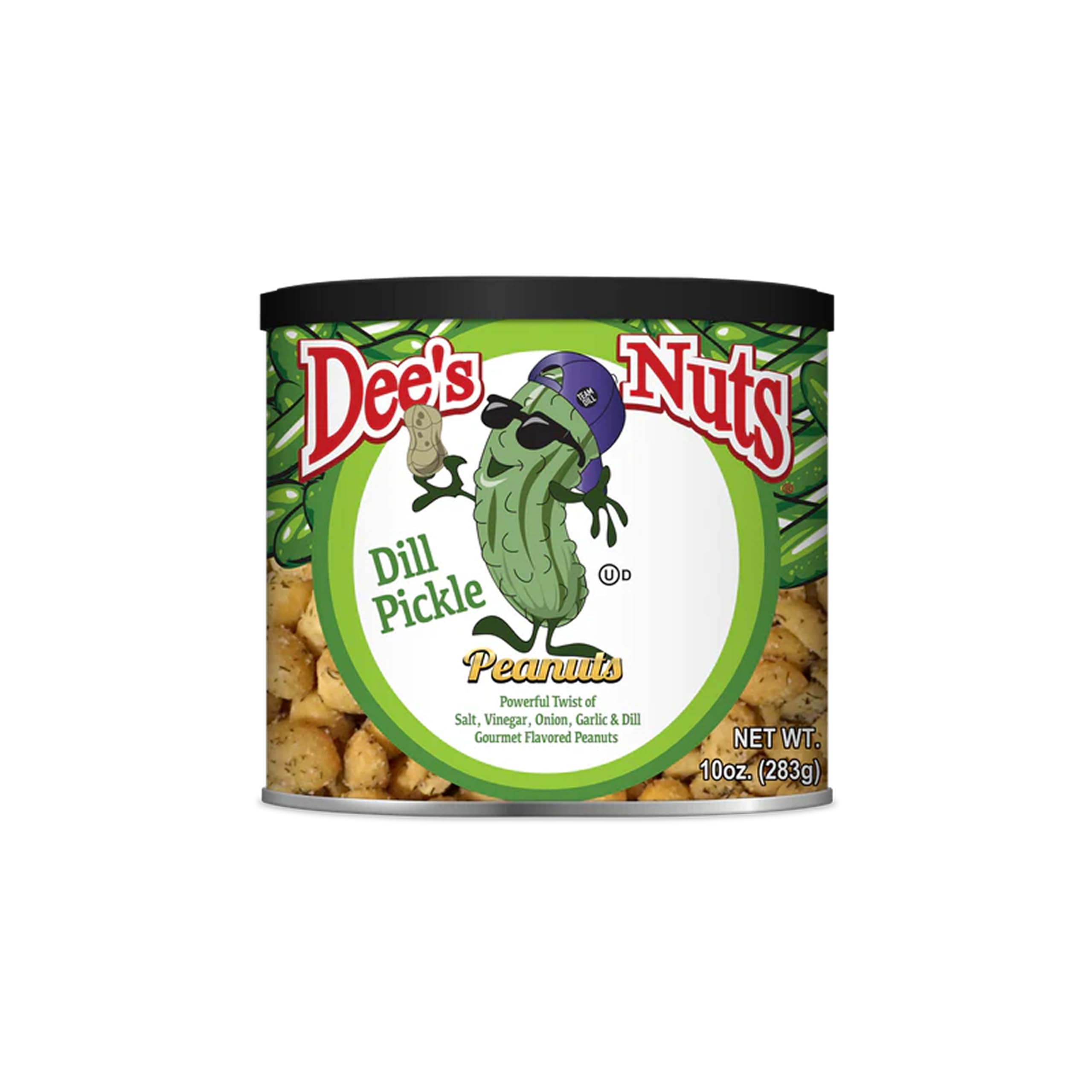 Dee's Nuts Gourmet Flavored Peanuts (10 Oz, Dill Pickle(Pack of 1))