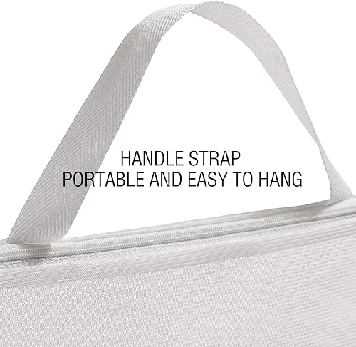 Miniatura 7 de Tenrai Bolsa de lavado de malla para lavandería, uso con cremallera YKK, bolsa de mano para colgar en el baño, bolsa de lavado de malla fina para