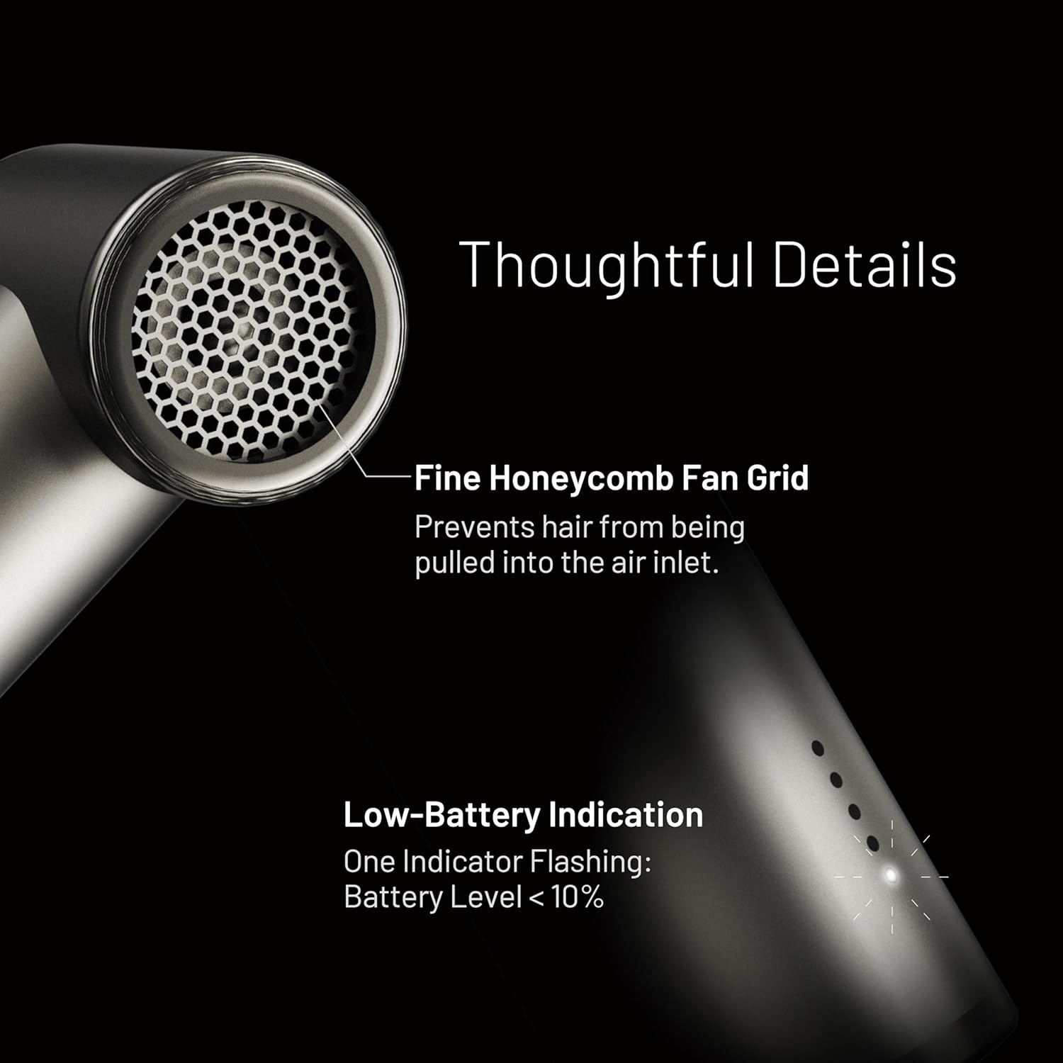 Nitecore NEF01 Mini High Speed Handheld Fan Tag (Gray) - Image 8