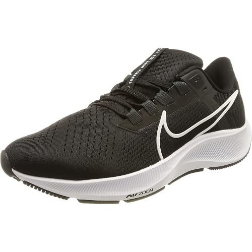 Nike Air Zoom Pegasus 38 Mens Running Trainers CW7356 Sneakers Shoes (UK 7 US 8 EU 41, Black White Anthracite Volt 002)