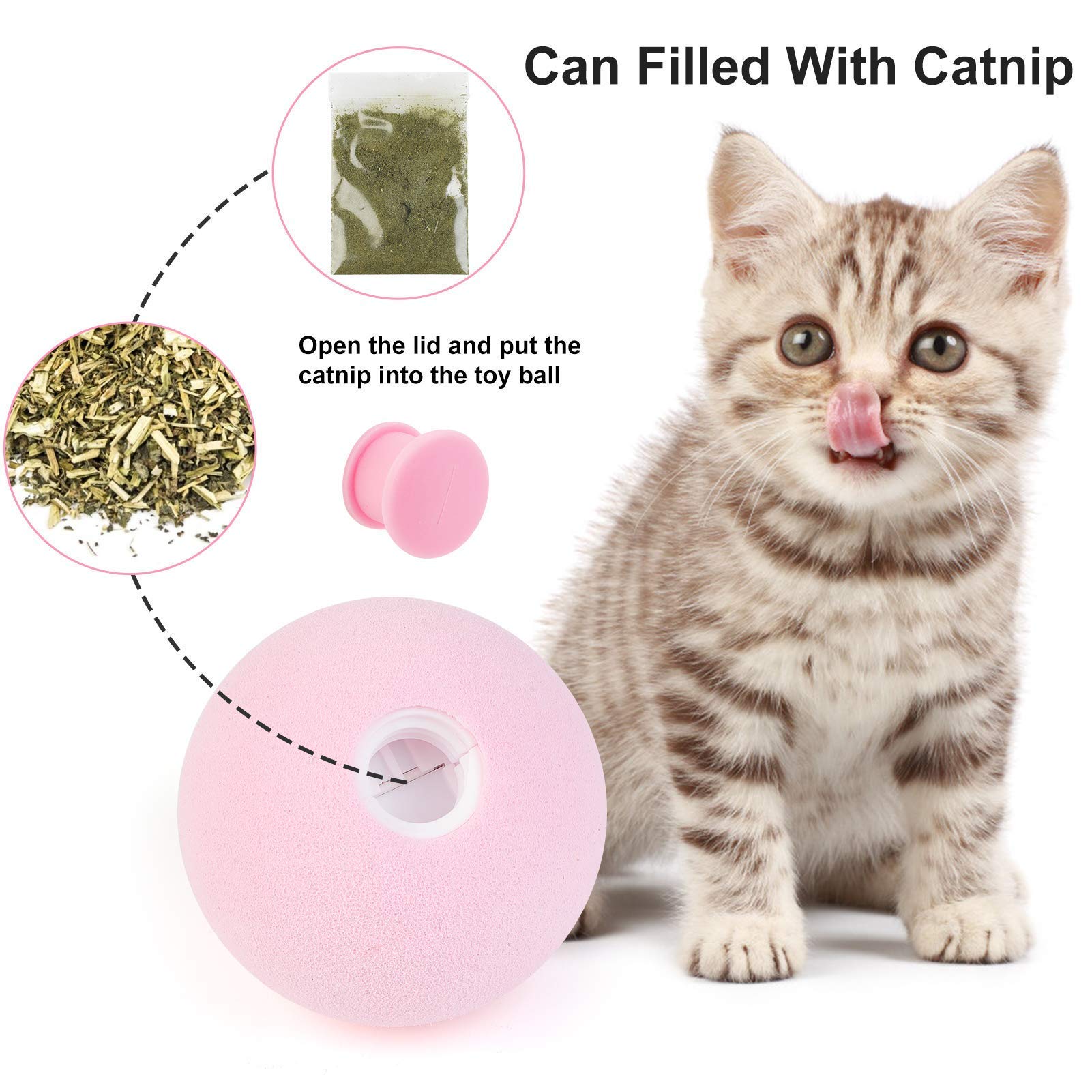 Jouet intelligent pour chat - Balle interactive pour chat - Jouet de dressage pour chat - Jouet couineur pour chat - Jouet pour chaton (cricket jaune, matériau EVA)