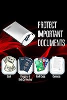 Vista 3 de Bolsa de documentos ignífuga tamaño legal: Bolsa ignífuga para documentos de 11 pulgadas x 15 pulgadas [2000°F - Gris], protector de partidas