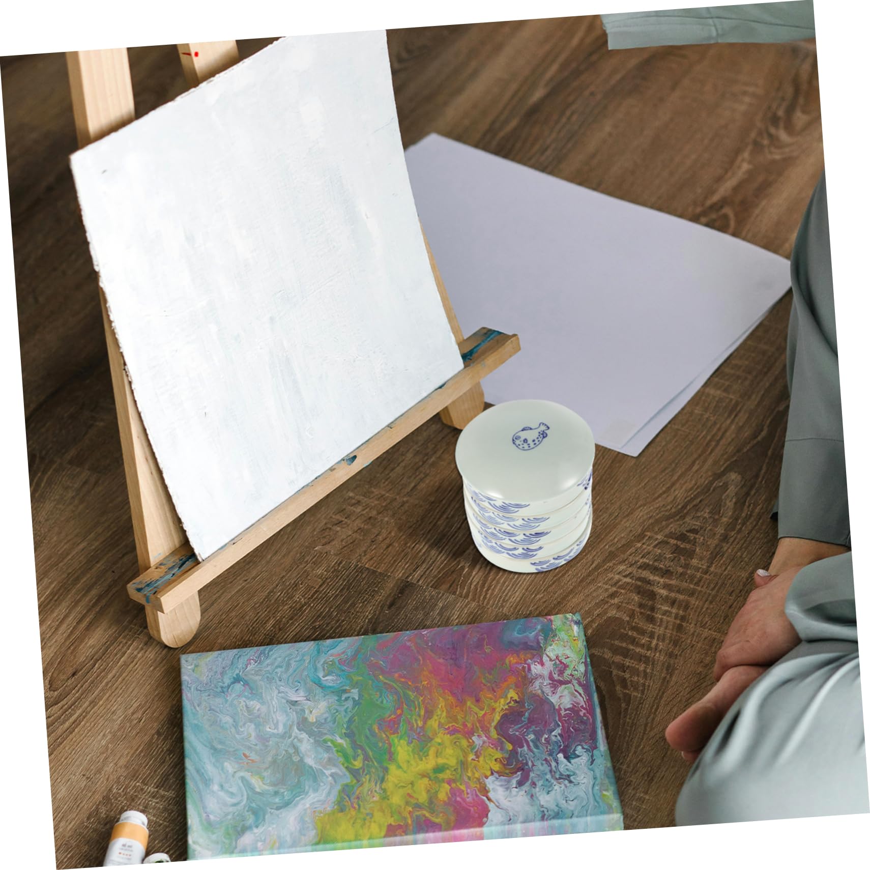 5capa De Pintura Apilable De Tapa para Acuarela Mezcla De Pigmentos para Pintura y Arte