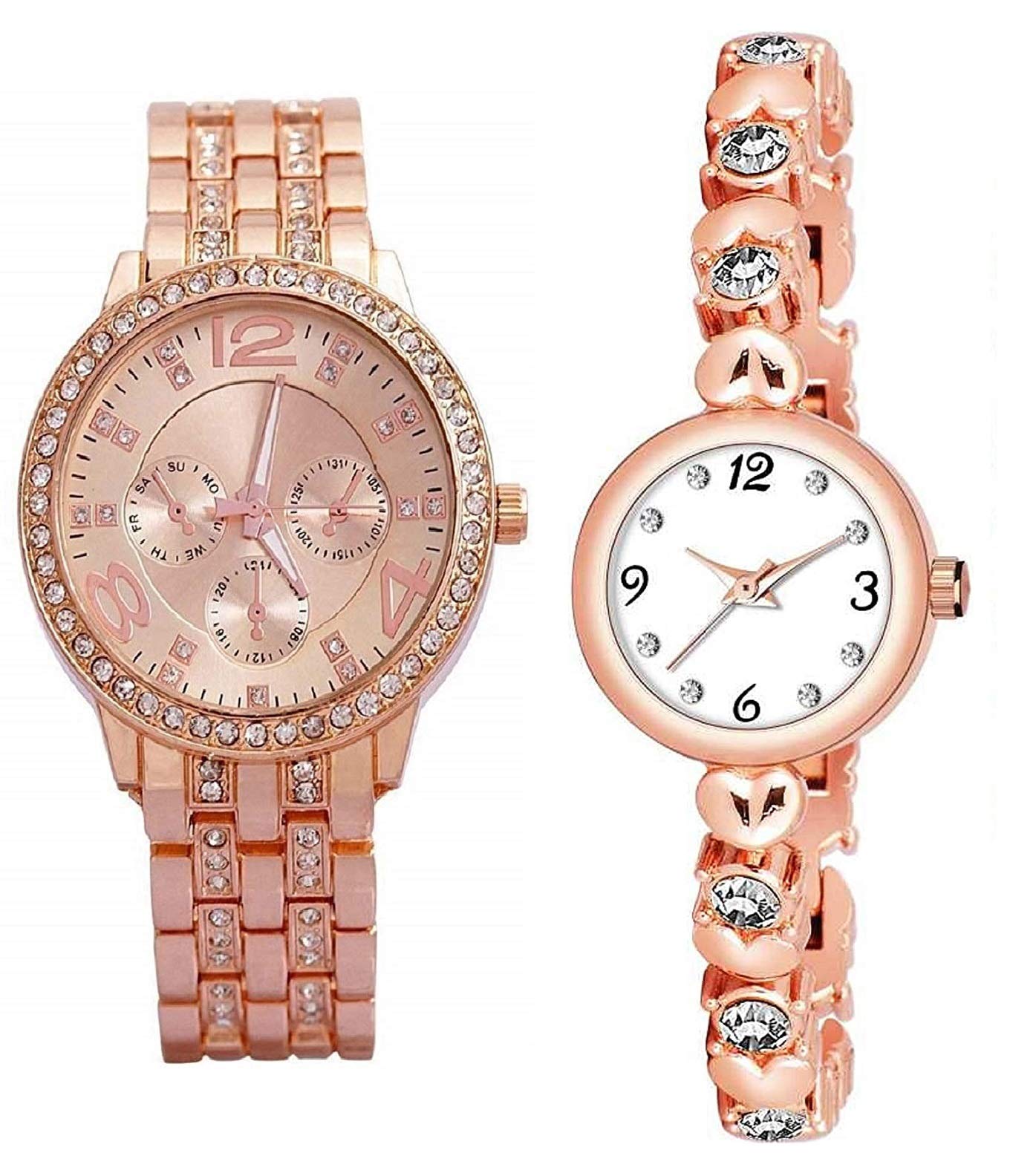 SELLORIA Combo Diamond Analogue Watches with Rose Gold Color (B08LK9ZY9F) Amazon Price History, Amazon Price Tracker