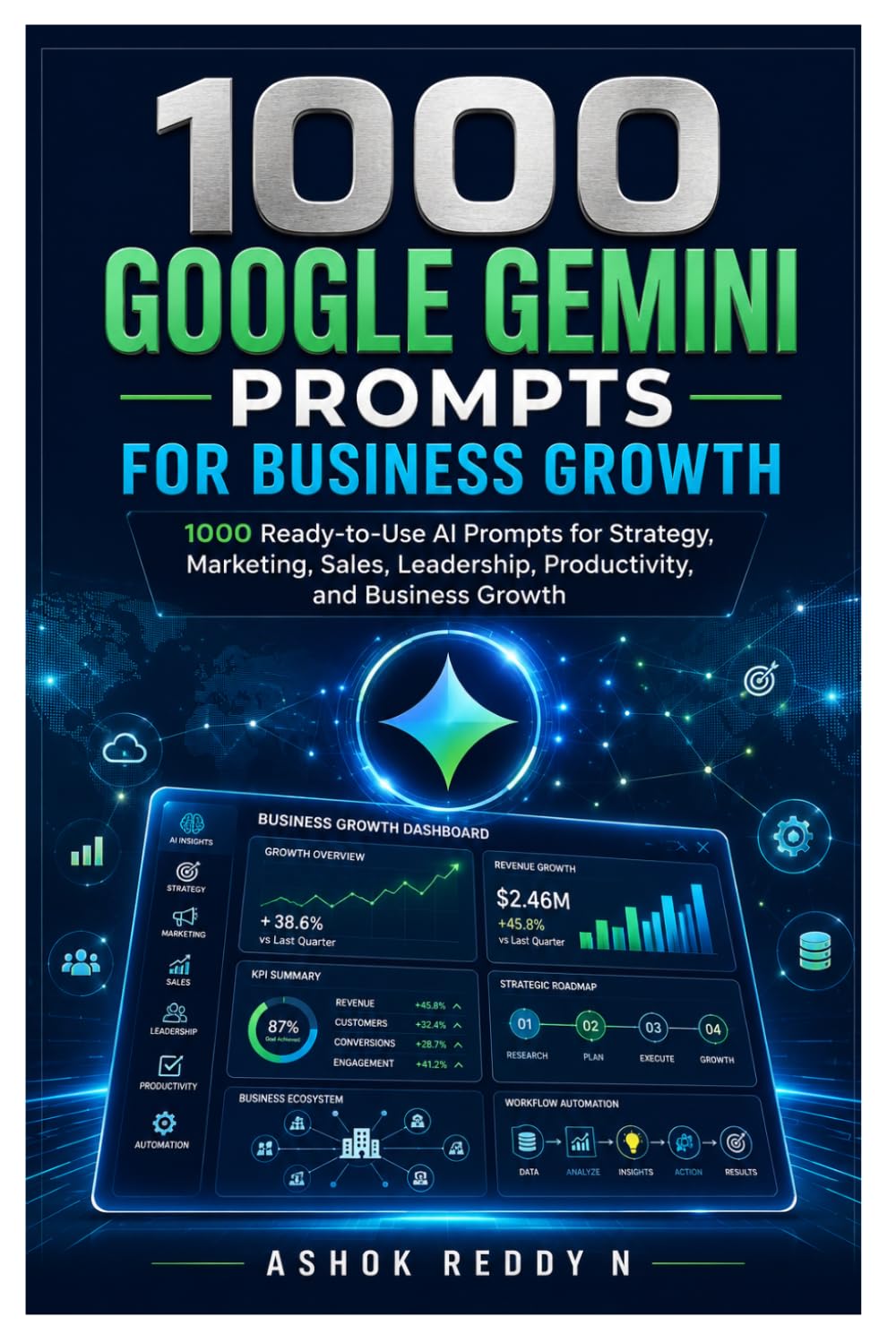 1000 Google Gemini Prompts for Business Growth: 1000 Ready-to-Use AI Prompts for Strategy, Marketing, Sales, Leadership, Productivity, and Business Growth