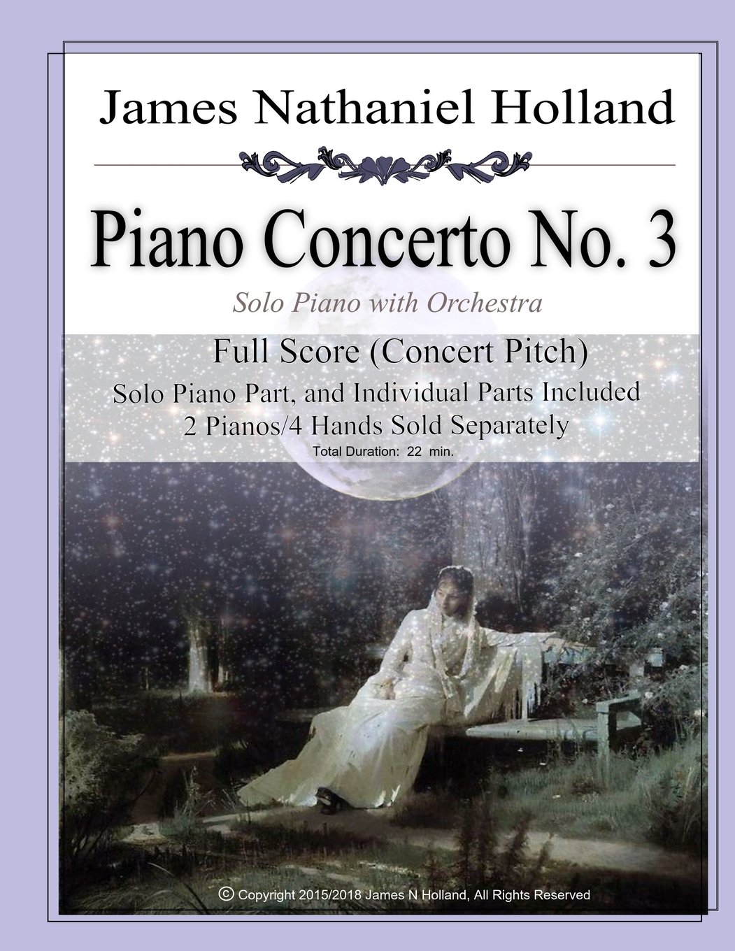 Piano Concerto No. 3 for Piano and Orchestra: Full Orchestral Score and Individual Parts