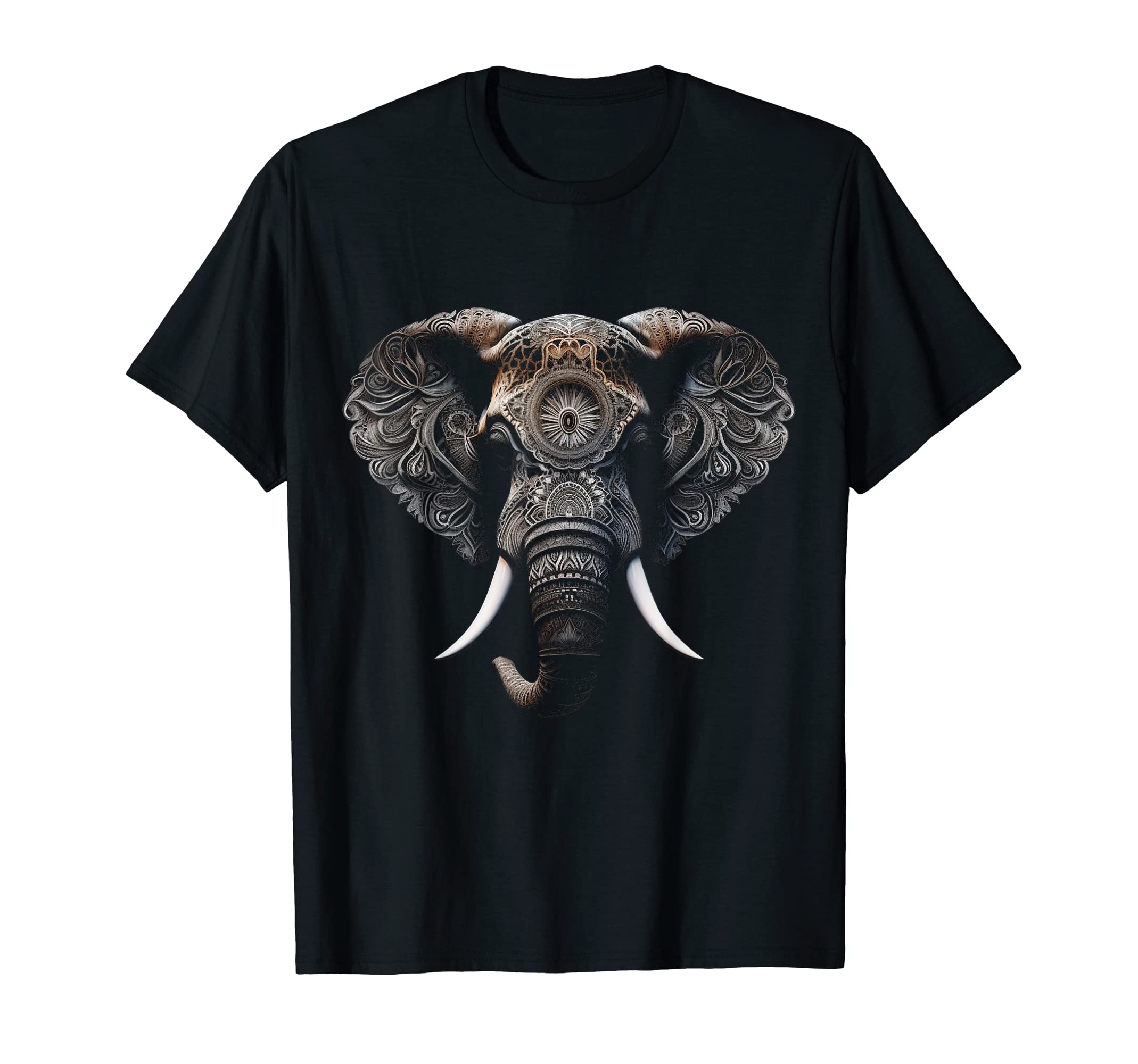 @n!malElephant Animal Africa Art Mandala Elephant T-Shirt