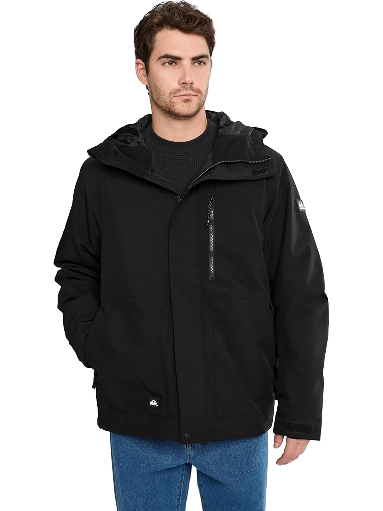 Black Quiksilver Mission Solid Snow Jacket