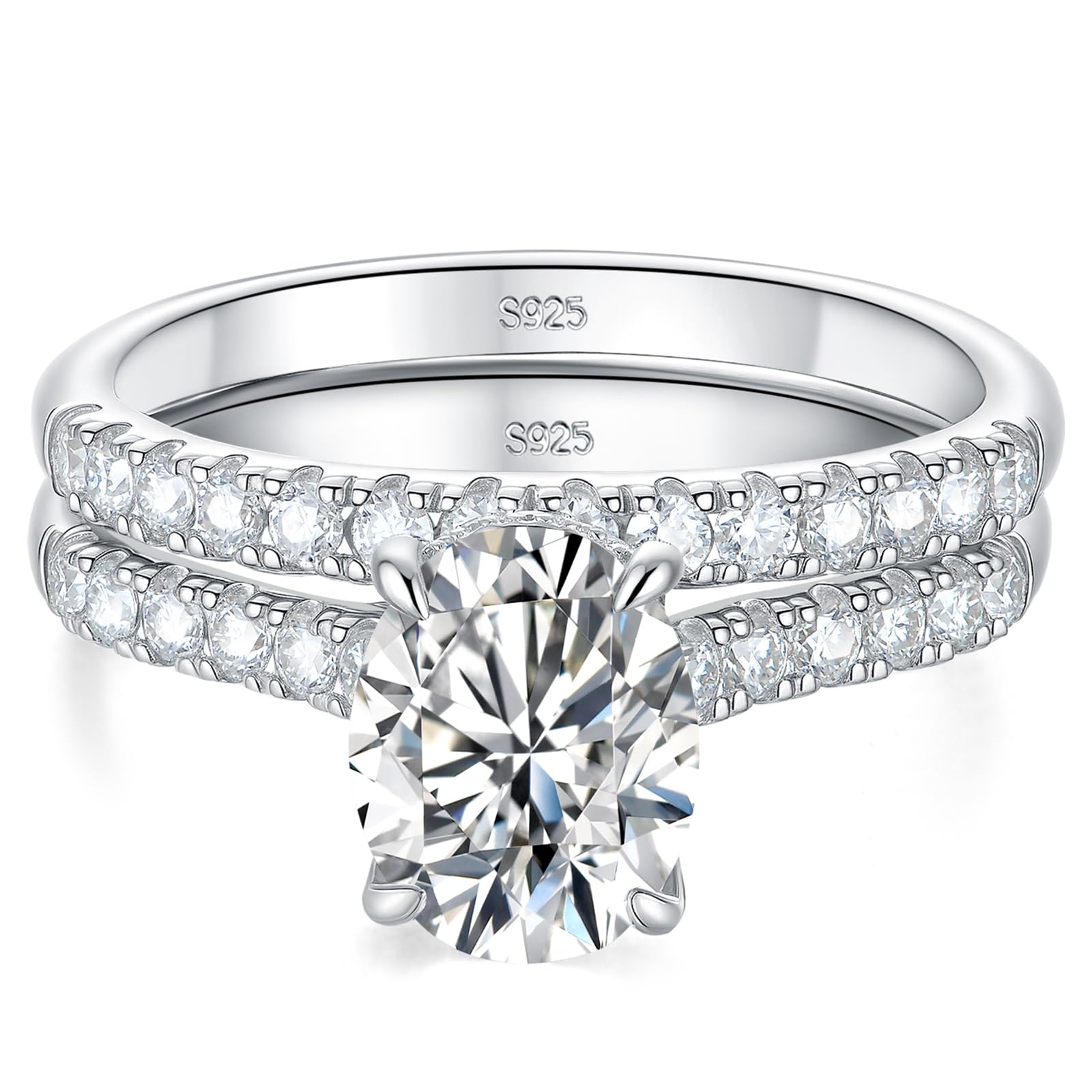 Newshe Moissanite Bridal Set