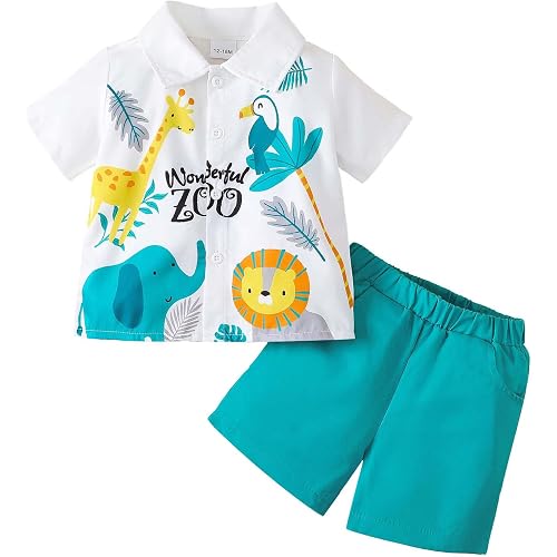 Toddler Boys Clothes Baby Boy Outfit Summer Shirt Little Boy Shorts Set Cotton Clothes for Boys