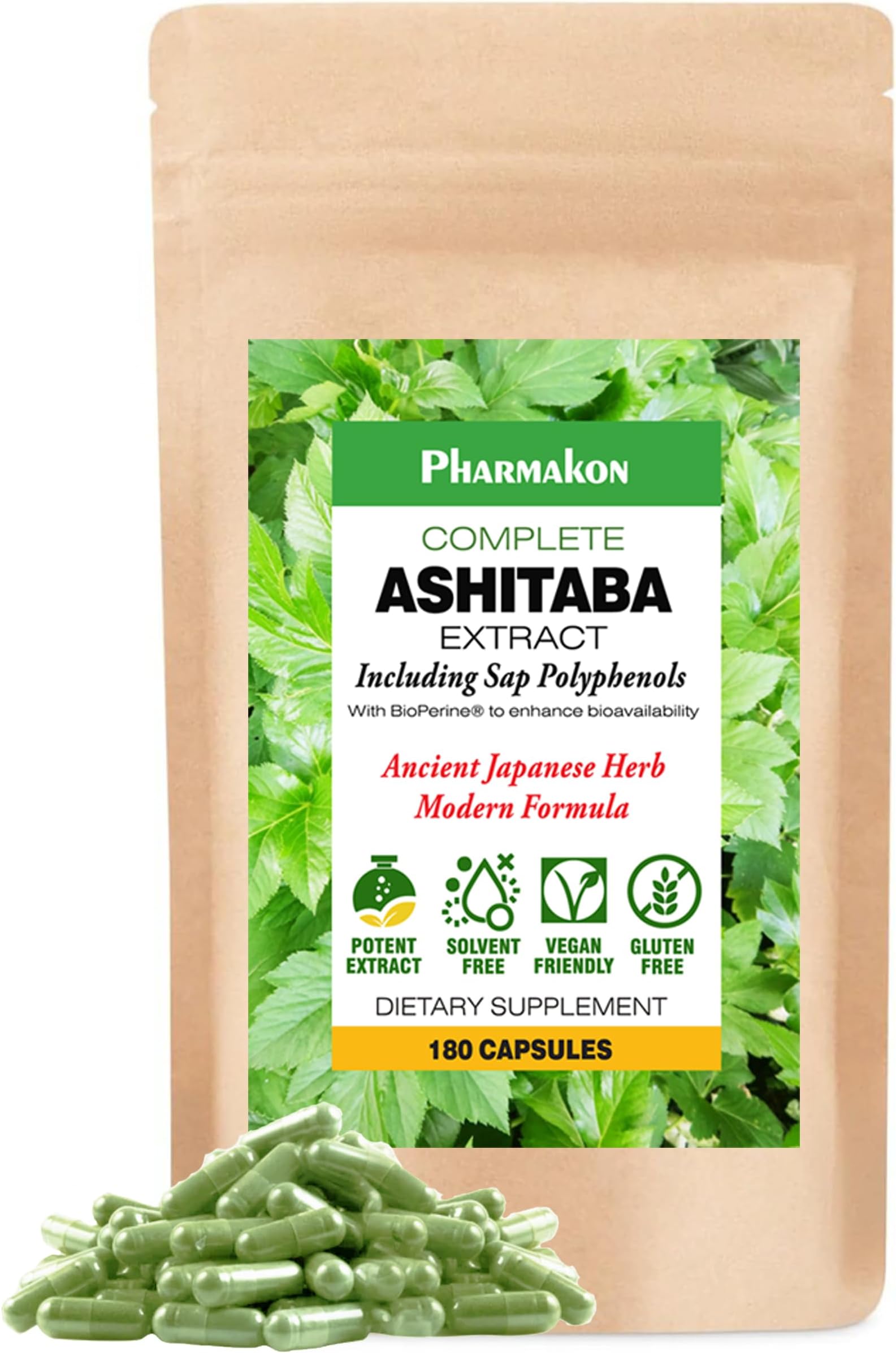 PHARMAKON Ashiataba Capsules- Complete, Low Temperature Extract