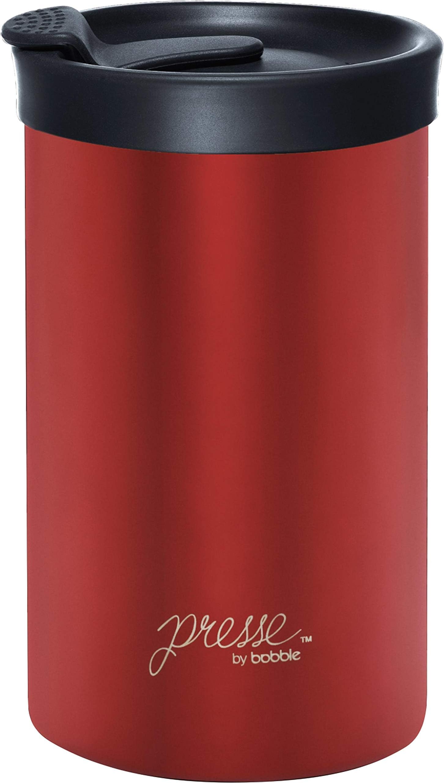 Bobble PRESSE French Coffee Press And Insulated Stainless Steel Travel Tumbler for On-The-Go Brewing - 13 oz