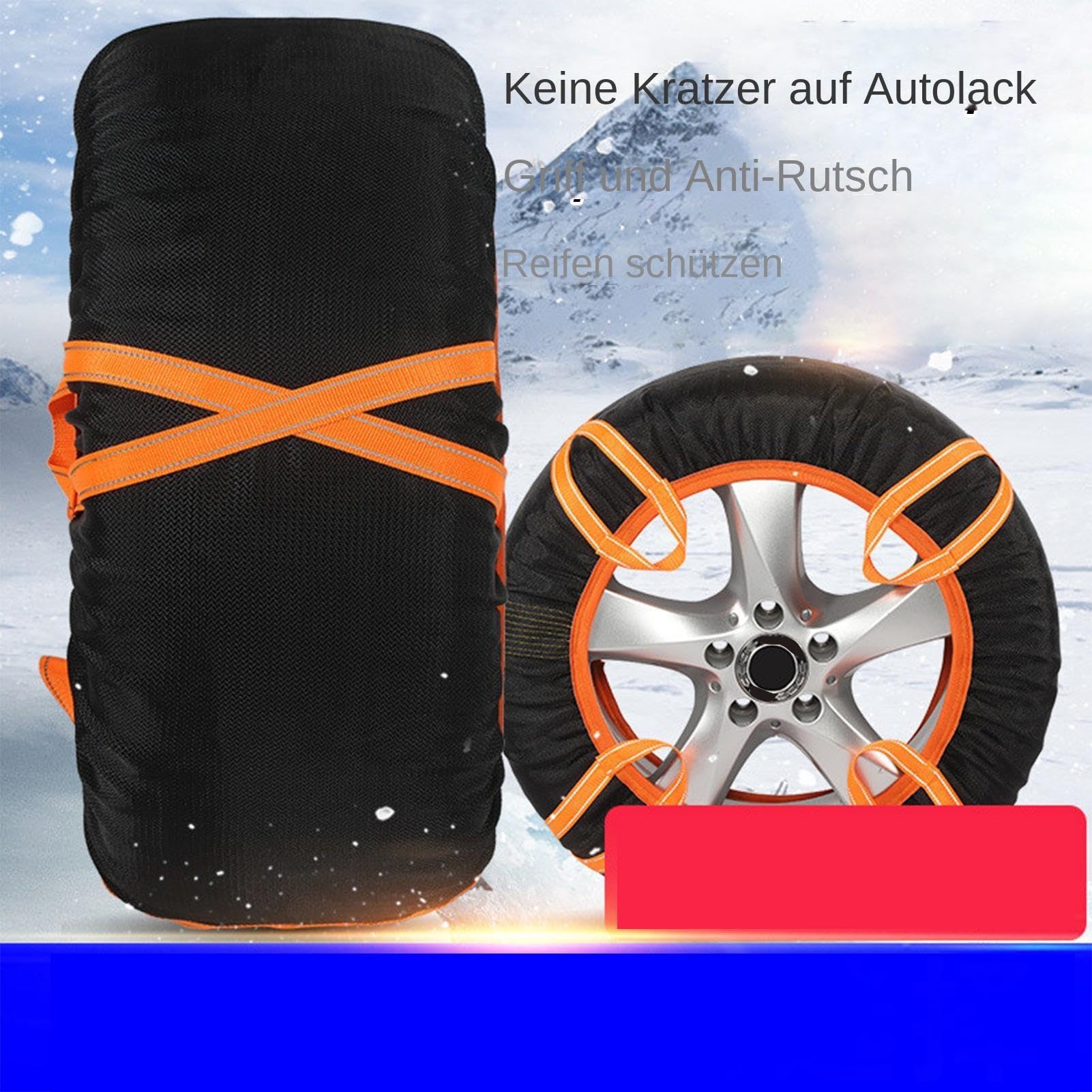 Chaussettes À Neige Pour Voiture Excellente Adhérence Résistant Aux Basses