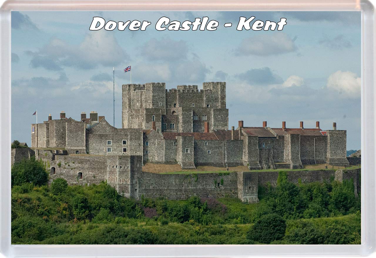 Baked Bean Store Multicolor Dover Castle - Kent - Jumbo Fridge Magnet/Magnets Bbsfm12