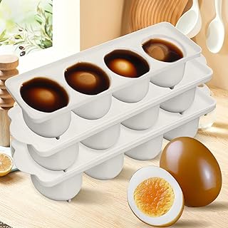 Egg Tool Pickled Tea Egg Crisper Soft Boiled Fresh Halogen Dipping Box White Storage Box,24.5 * 6 * 7.5cm