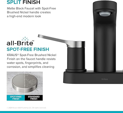 Miniatura 68 de KRAUS Indy - Grifo de baño con sensor sin contacto con caja de control y mezclador de temperatura en acero inoxidable sin manchas, KSB-10001SFS