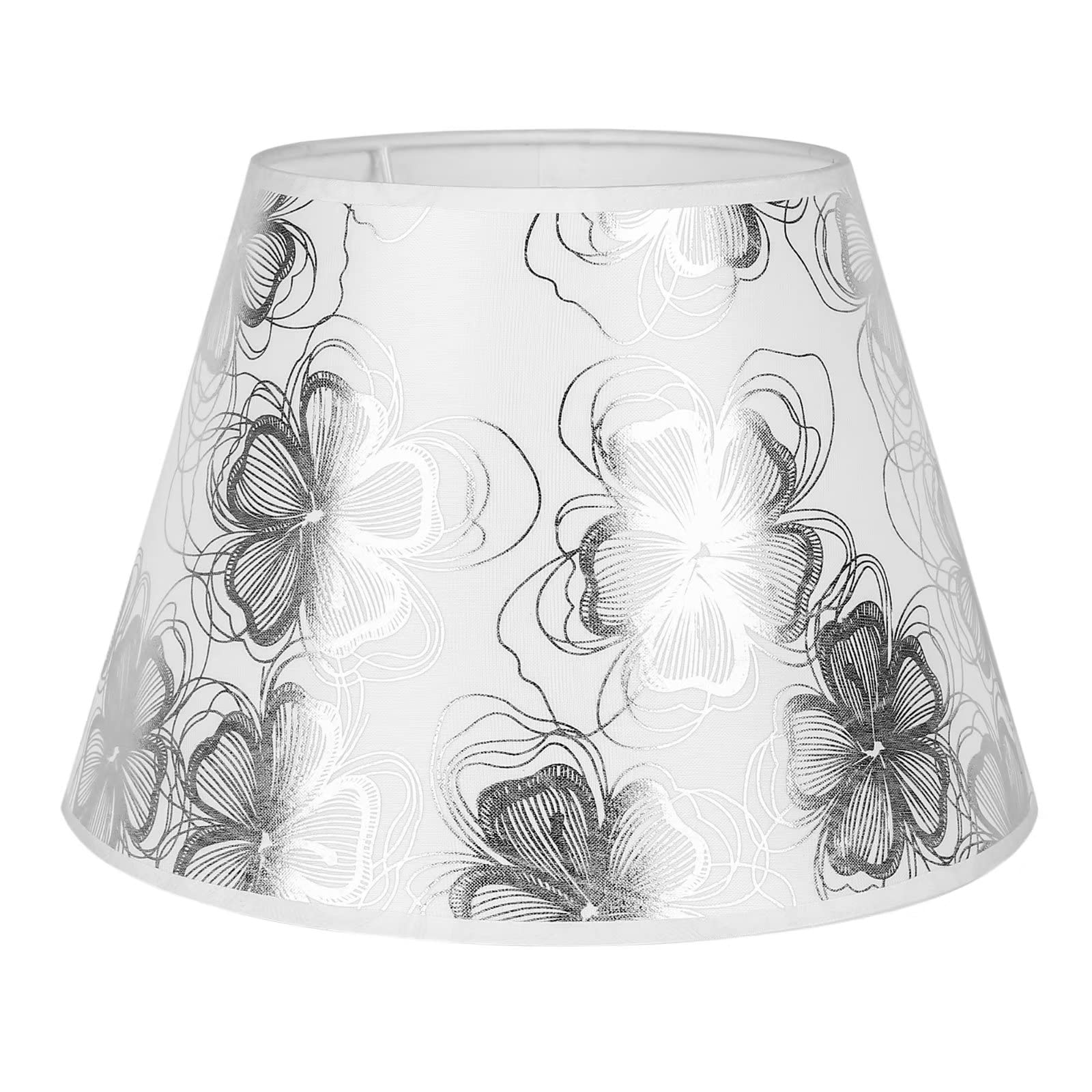 Sinta Silver Lampshade Morden Style Fabric Relacement Light Shade For E14/E27 Table Lamp Bedside Lamp Wall Lamp Floor Lamp Ø8.5inch/22Cm,…