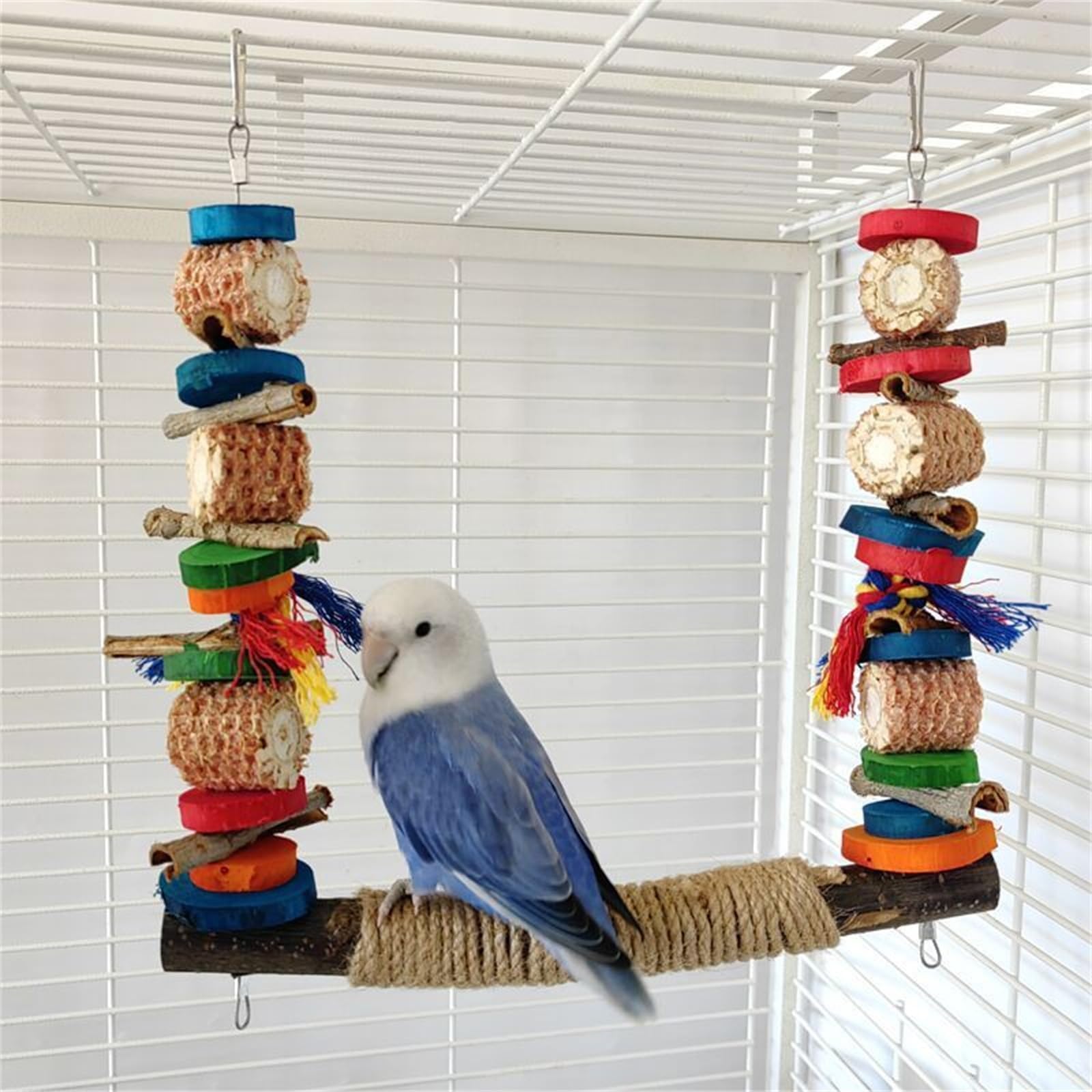 Amazon | バードスイング インコ鳥のおもちゃ鳥スイングぶら下げ咀嚼