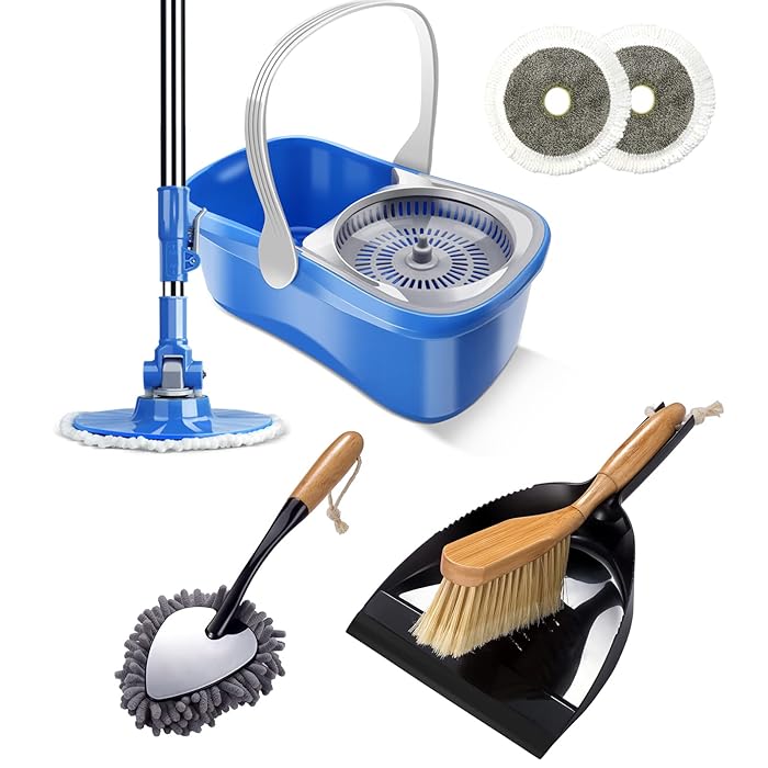 Buy Masthome 1 Gallons Small Mop Bucket with Wringer Set & Dustpan and