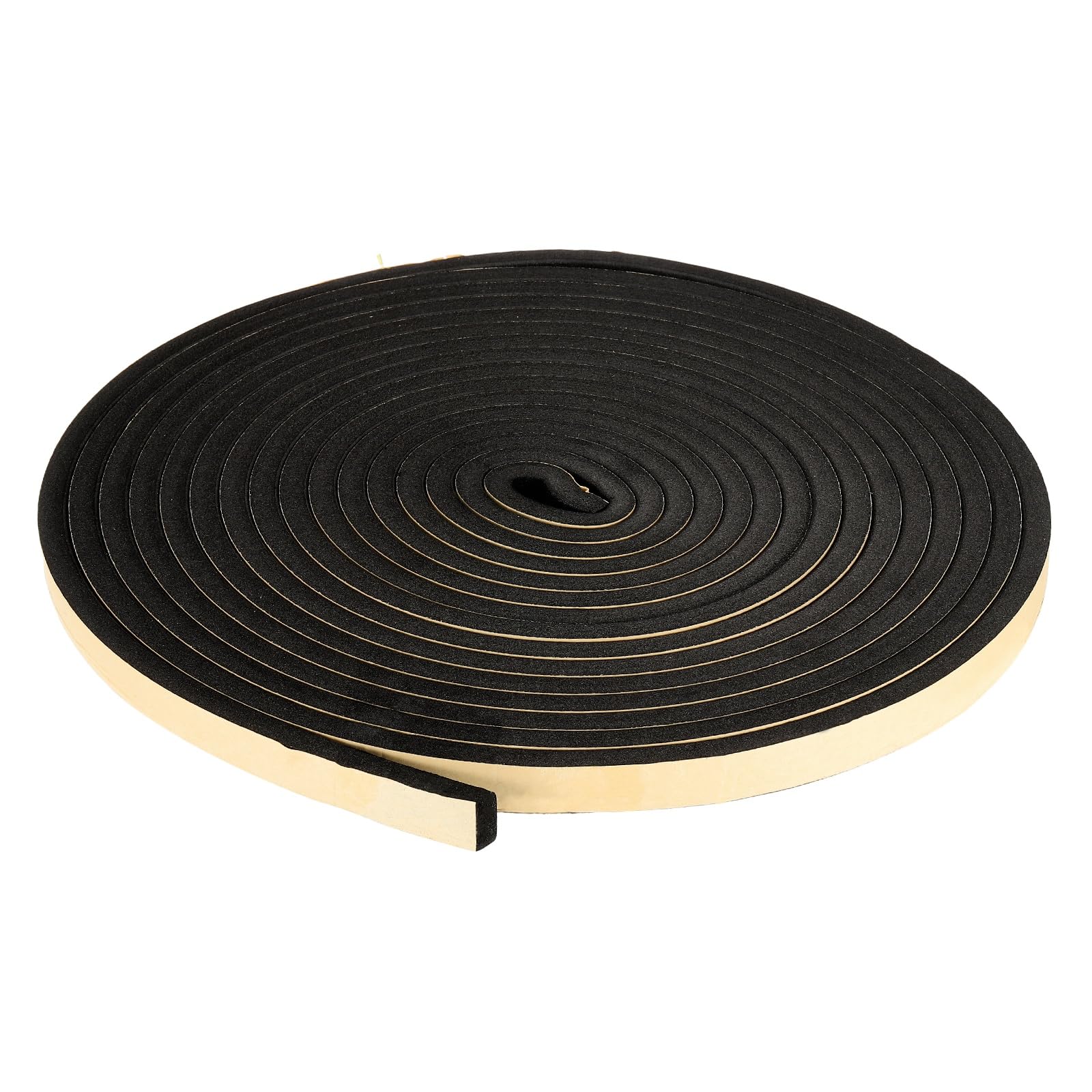 PATIKIL Foam Insulation Tape, 20mm W x 10mm t x 10 Meter Self Adhesive Weather Stripping Door Seal Strip for Door Window Air Conditioning, Black