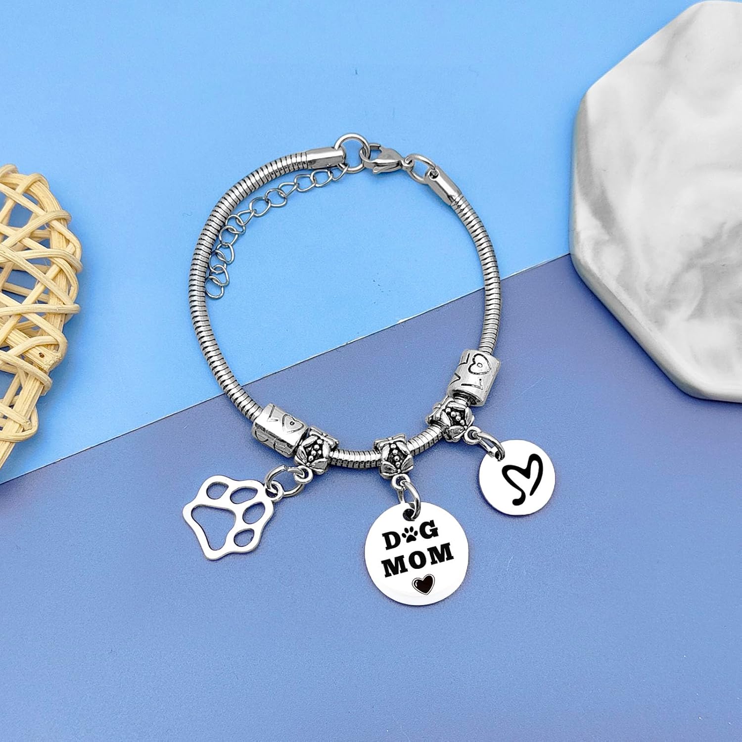 Dog Mom Gifts for Women Dog Lovers Bracelet Gifts for New Puppy Mom Sympathy Gifts for Loss of Pet Gifts for Dog Moms Dog Bracelet Funny Birthday Gifts for Dog Lovers Dog Owners Gifts Dog Mama Gifts - Image 6