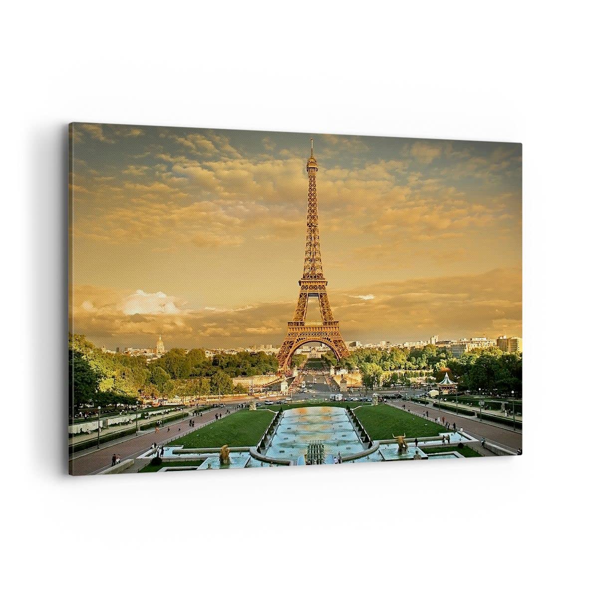 Impression sur toile Tour Eiffel : transformez l'ambiance de votre chambre