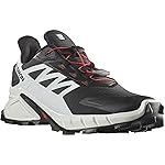 Salomon Supercross 4 Trail Running Shoes Mens Sz 8.5 Black/White/Fiery Red