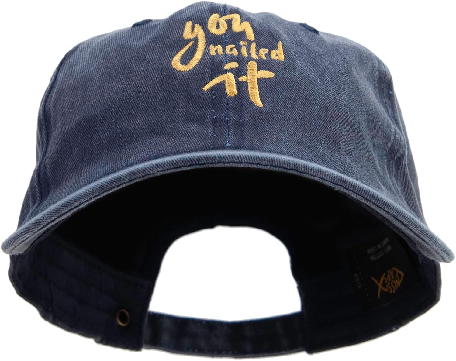You Nailed It Embroidered Cotton Twill Premium Pigment Dyed Cap
