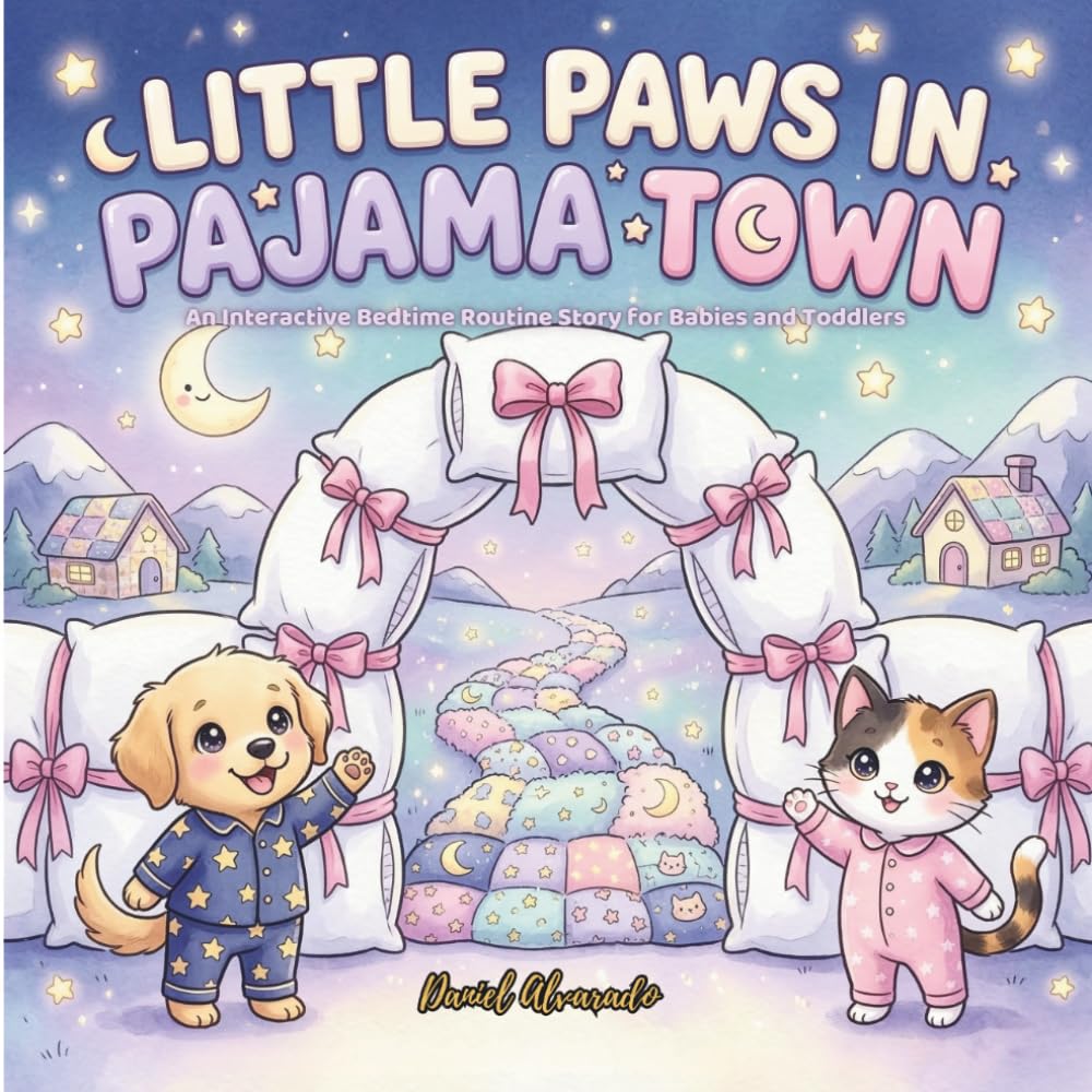 Little Paws in Pajama Town: An Interactive Bedtime Routine Story for Babies and Toddlers — Follow Your Favorite Furry Friends as They Brush Their ... Get Ready for Bed (Good Night, Sweet Dreams)