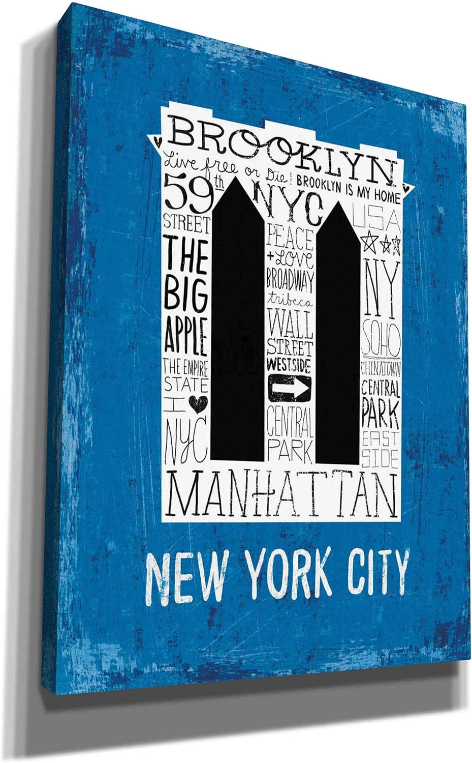 Epic Graffiti 'Iconic NYC V' by Michael Mullan, Canvas Wall Art, 12"x16"