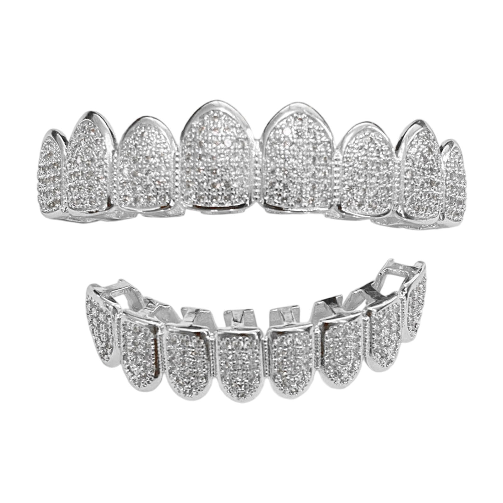 ZEPFJHE Hip Hop Teeth Removable Decoration Jewelry Accessories For Men Music Concerts Halloween Cosplay