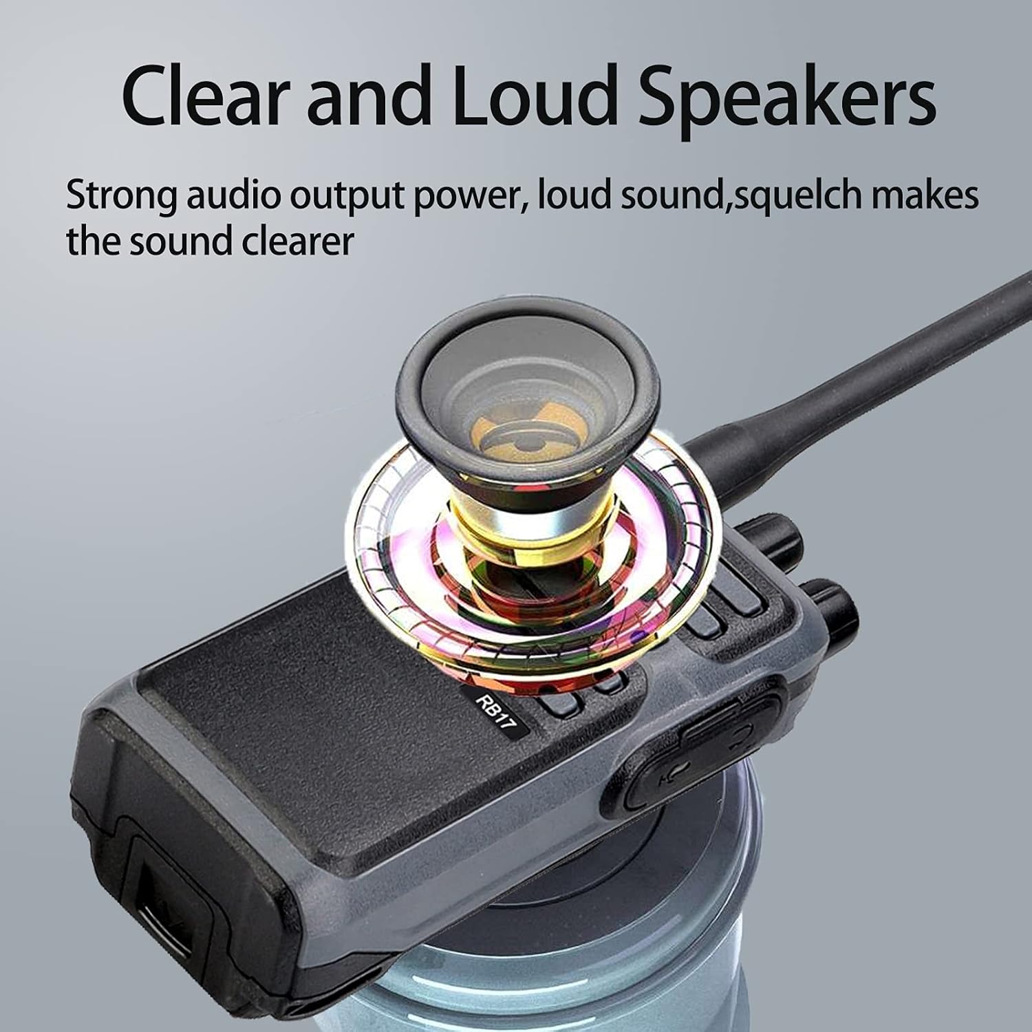 Retevis RB17 Walkie Talkie,Heavy Duty Walkie Talkies Long Range,Rechargeable 4400mAh Large Capacity,VOX Handsfree,Portable Two Way Radio for Hunting Skiing School Church Outdoor Gifts (2 Pack)