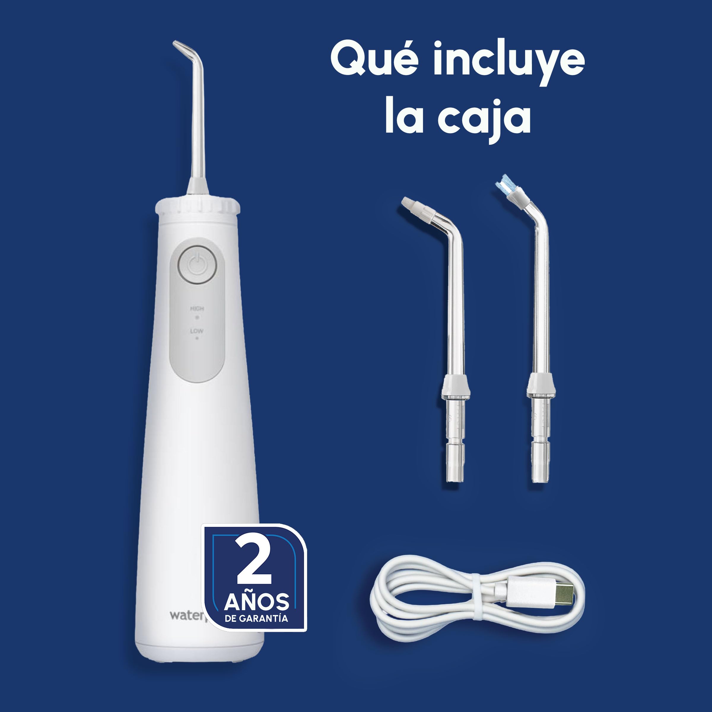 Waterpik Cordless Pearl irrigador dental portátil recargable resistente al agua