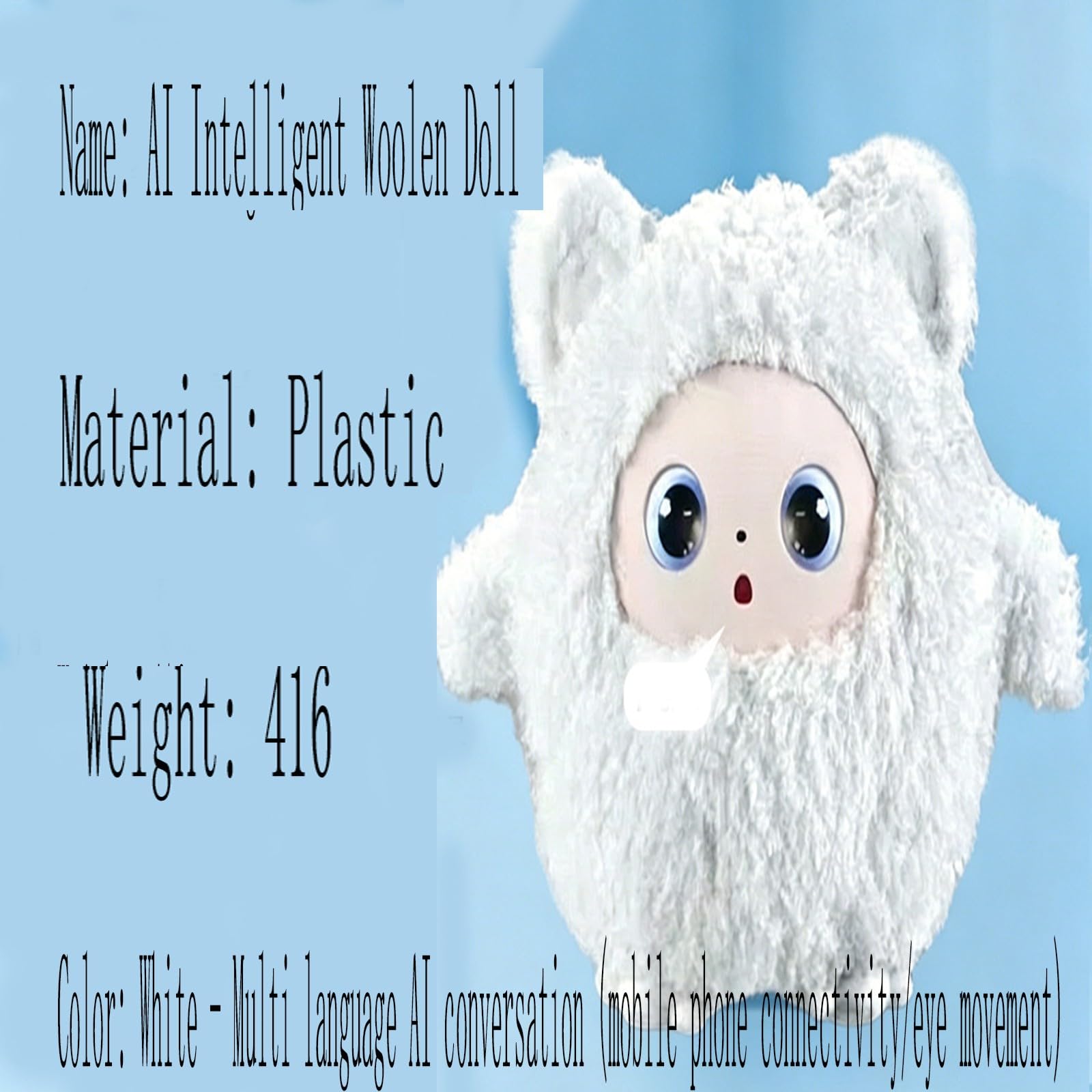 Marca Peluche Interactivo Electrónico Juguete Inteligente para Niños con Sonido Música y Luces Cuentos y Canciones Infantiles B