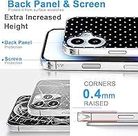 Vista 5 de I-MGAE-IN-AR Compact Case for for iPhone 16 Case Cute Heart Polka Design, Camera Control, Compatible with MagSafe, Shockproof Military-Grade
