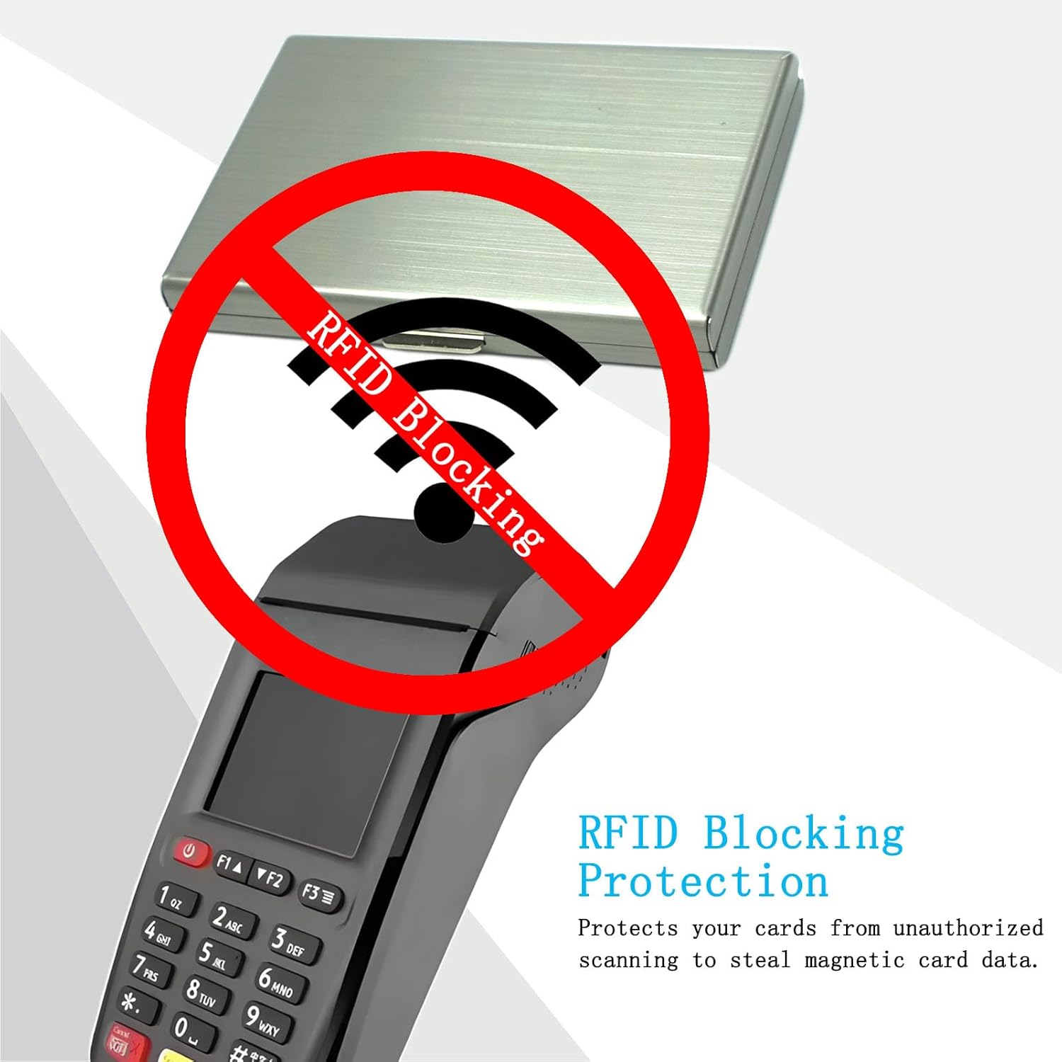 3 Pcs Credit Card Holder, Stainless Steel Credit Card Wallet with 6 Slot, Metal RFID Blocking Business Card Holder for Women Men (Silver, Black, Gold) - Image 3